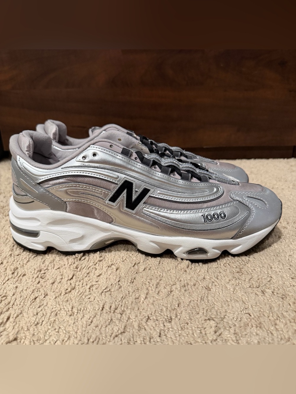 New Balance 1000 Mens Size 12 Silver Metallic Truffle Salt U10001PD NWOB